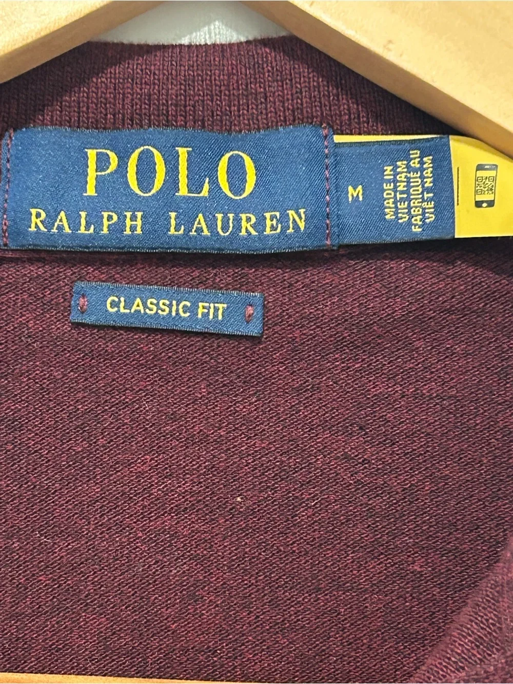 Polo Ralph Lauren Men’s Classic Fit Long Sleeve Mesh Polo Maroon Preppy Medium